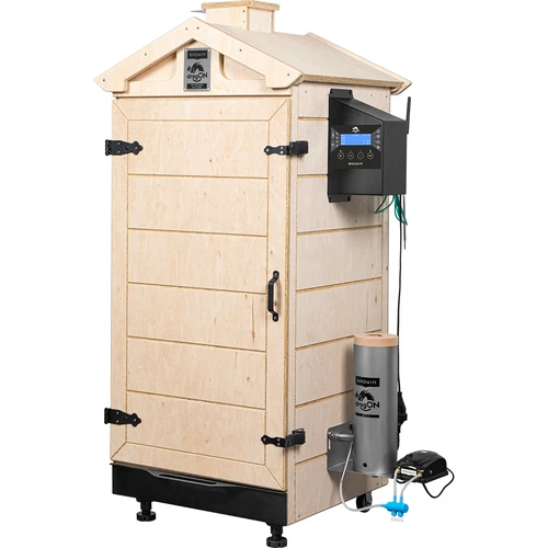 Καπνιστήριο dragON PLYWOOD NATURE χωρίς σκελετό με ελεγκτή Wi-Fi, 200L - 2