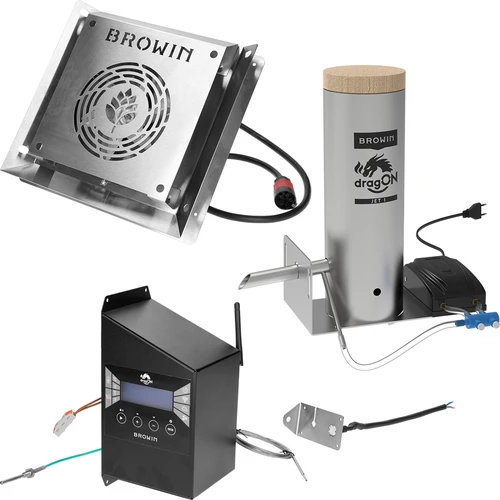 Καπνιστήριο dragON PLYWOOD NATURE χωρίς σκελετό με ελεγκτή Wi-Fi, 200L - 7