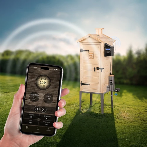 Καπνιστήριο με Wi-Fi, 200 L- dragON WOOD 100IQ με ηλεκτρική θερμαντική μονάδα και ελεγκτή - 7