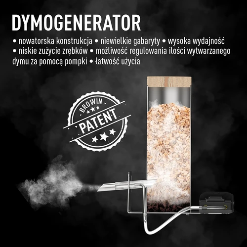 Καπνιστήριο με Wi‑Fi, 200 L – dragON WOOD 100IQ με ηλεκτρική μονάδα θέρμανσης και ελεγκτή, με καύση ξύλου - 9