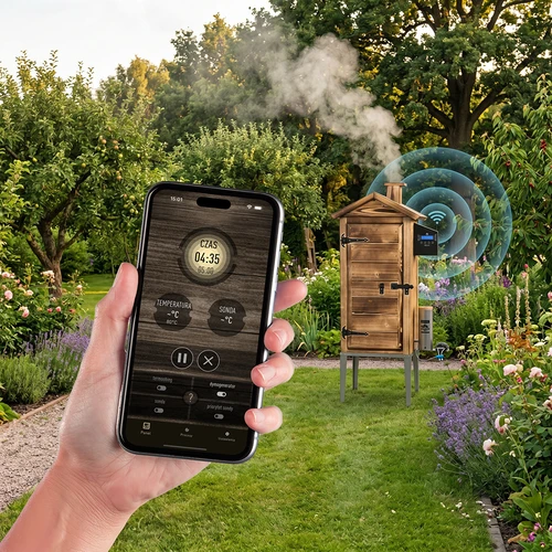 Καπνιστήριο με Wi‑Fi, 200 L – dragON WOOD 100IQ με ηλεκτρική μονάδα θέρμανσης και ελεγκτή, με καύση ξύλου - 6
