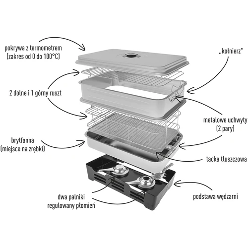 Καπνιστήριο μπαλκονιού με ρύθμιση χωρητικότητας - 3