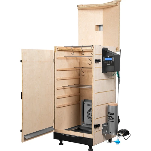 Καπνιστήριο χωρίς πλαίσιο dragON PLYWOOD NATURE με ελεγκτή Wi-Fi, 200L - 3