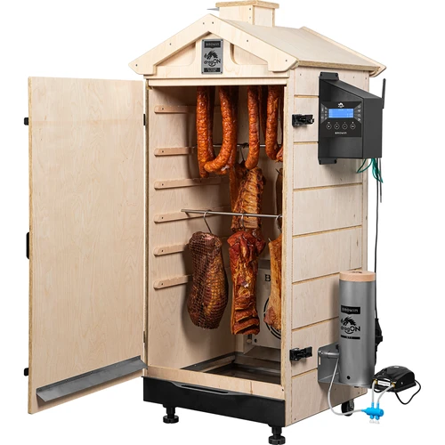 Καπνιστήριο χωρίς σκελετό dragON PLYWOOD NATURE με ελεγκτή Wi-Fi, 200L - 4