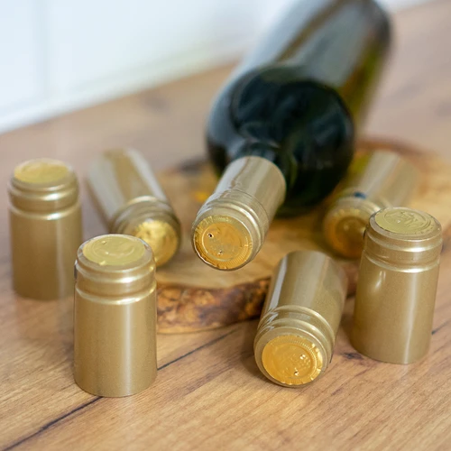 Κάψουλες με διάτρηση, χρυσές, Ø 31 mm, 100 τεμ. - 2