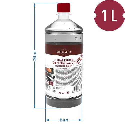 Καύσιμο τζελ για θερμαντήρες καπνιστηρίου 1 L - 2