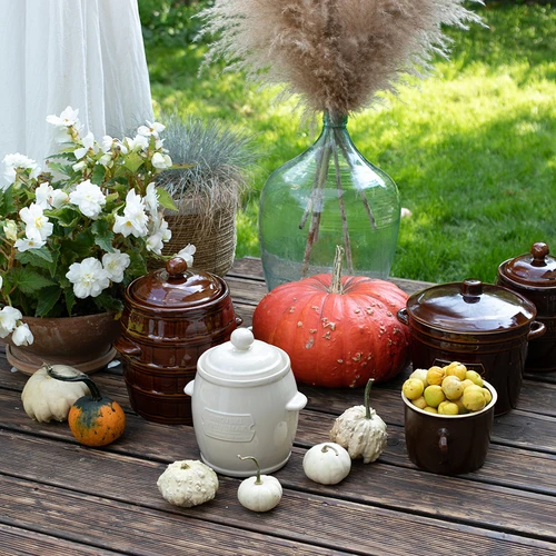 Κεραμικό - δοχείο 1,8l, ίσιο, με καπάκι - 4