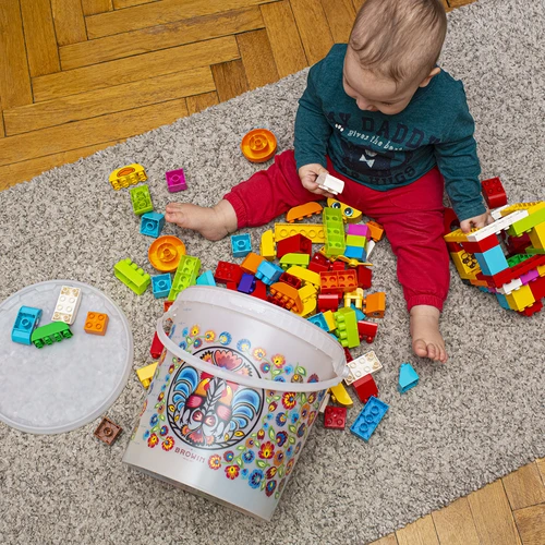 Κουβάς τροφίμων GWIOZDA - με καπάκι, 10 L - 9