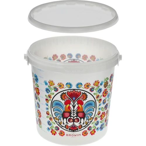 Κουβάς τροφίμων GWIOZDA - με καπάκι, 10 L - 5