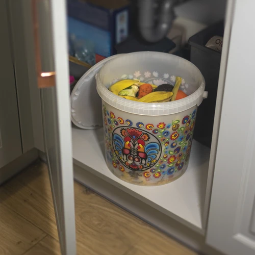 Κουβάς τροφίμων GWIOZDA - με καπάκι, 10 L - 8