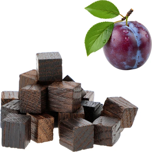 Κύβοι γαλλικής δρυός, έντονα καψαλισμένοι, αρωματισμένοι - Δαμάσκηνο, 20 g - 3