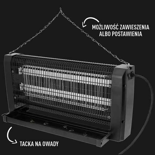 Λάμπα εξόντωσης εντόμων UVA 20 W, μαύρη - 5