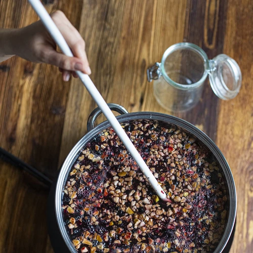 Λευκή πλαστική κουτάλα 70 cm - 4