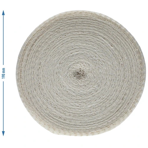 Λευκό δίχτυ αλλαντοποιίας διαστάσεων 12,5 cm x 50 m, με θερμική αντοχή έως 220°C - 4