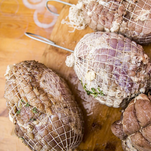 Λευκό δίχτυ αλλαντοποιίας διαστάσεων 12,5 cm x 50 m, με θερμική αντοχή έως 220°C - 8