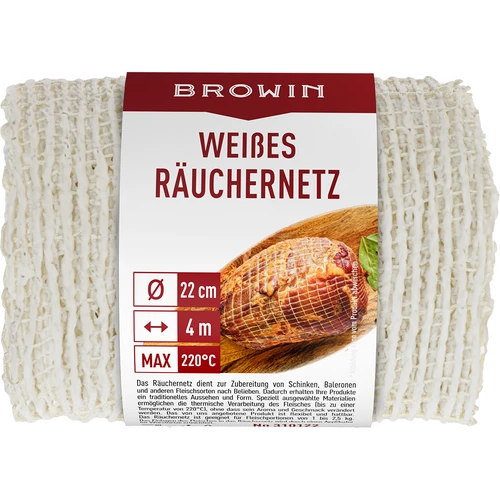 Λευκό δίχτυ καπνίσματος 22 cm x 4 m έως 220°C - 3