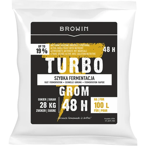 Μαγιά απόσταξης Turbo Grom 48h 100L