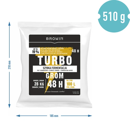 Μαγιά απόσταξης Turbo Grom 48h 100L - 5