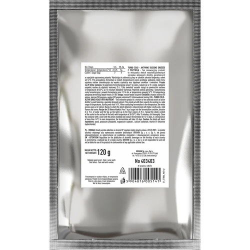 Μαγιά Turbo Cold 120 g - 2