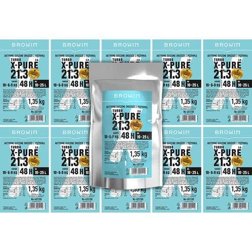 Μαγιά Turbo X-Pure 21,3%, 10 x 25 L, 1,35 kg - 5