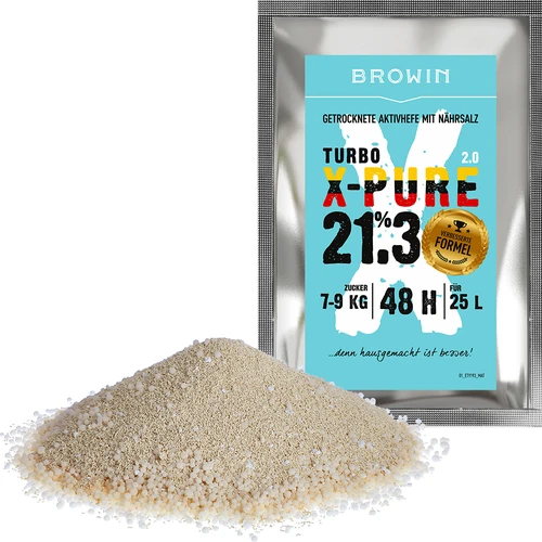 Μαγιά Turbo X-Pure 21,3 %, 48 h, 25 L - 3