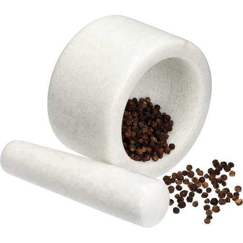 Μαρμάρινο γουδί κουζίνας, λευκό, Φ 10 cm - 9