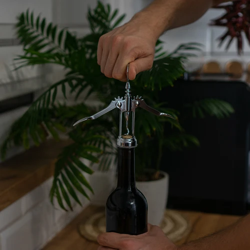 Μεταλλικό τιρμπουσόν - παραδοσιακό - ασημί - 4