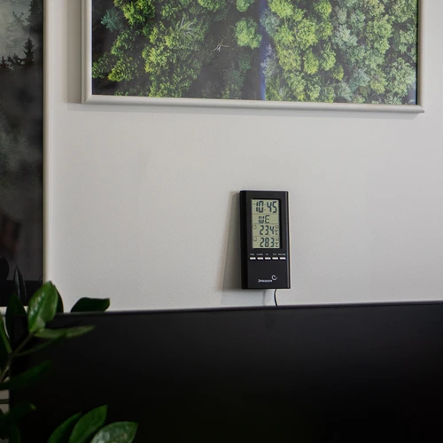 Μετεωρολογικός σταθμός – ηλεκτρονικός, με αισθητήρα, μαύρος - 6