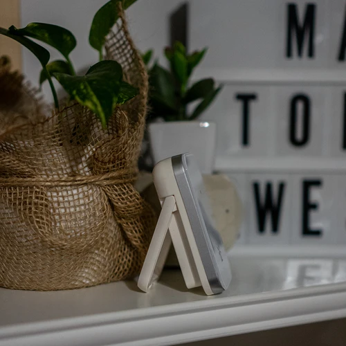 Μετεωρολογικός σταθμός RCC, DCF – ηλεκτρονικός, ασύρματος, με οπίσθιο φωτισμό, με αισθητήρα, λευκός - 12