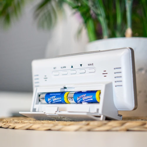 Μετεωρολογικός σταθμός RCC, DCF – ηλεκτρονικός, ασύρματος, με οπίσθιο φωτισμό, με αισθητήρα, λευκός - 13