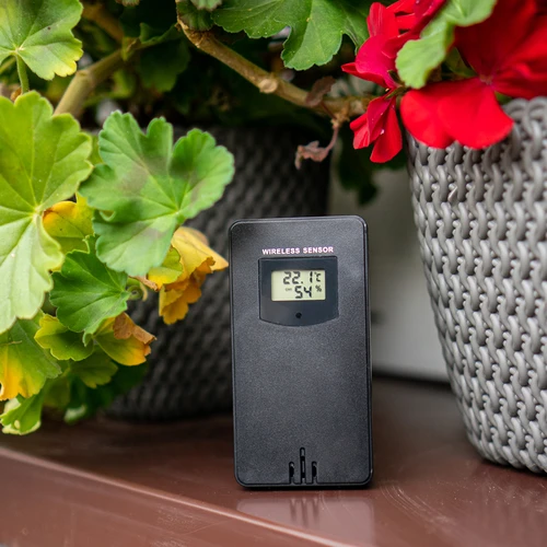 Μετεωρολογικός σταθμός RCC, DCF – ηλεκτρονικός, με οπίσθιο φωτισμό, ασύρματος, με αισθητήρα, μαύρος - 17