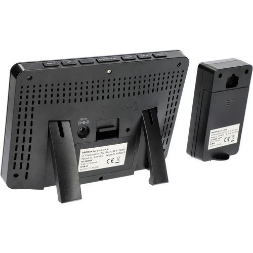 Μετεωρολογικός σταθμός RCC, DCF – ηλεκτρονικός, με οπίσθιο φωτισμό, ασύρματος, με αισθητήρα, μαύρος - 7