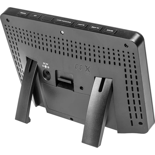 Μετεωρολογικός σταθμός RCC, DCF – ηλεκτρονικός, με οπίσθιο φωτισμό, ασύρματος, με αισθητήρα, μαύρος - 6