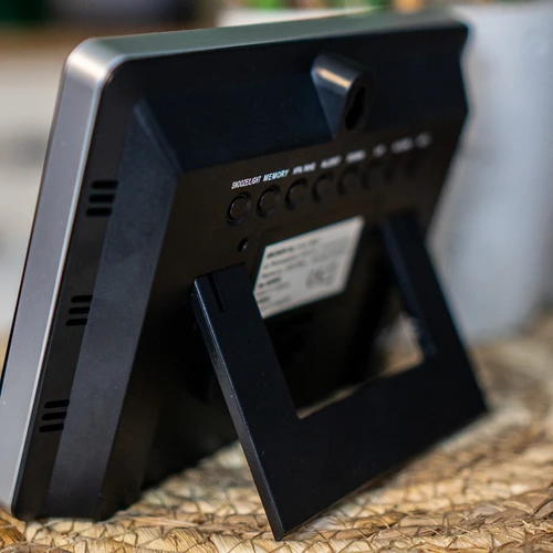 Μετεωρολογικός σταθμός RCC – ηλεκτρονικός, με οπίσθιο φωτισμό, ασύρματος, αισθητήρας, μαύρος - 15