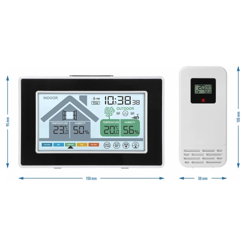 Μετεωρολογικός σταθμός Soens – ηλεκτρονικός, με ασύρματο εξωτερικό αισθητήρα - 6