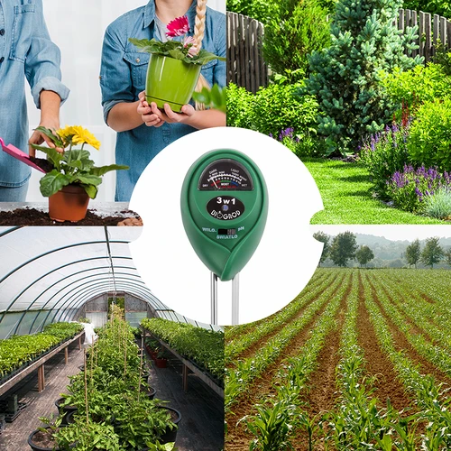 Μετρητής εδάφους 3 σε 1 - pH, υγρασία, ηλιοφάνεια - 11