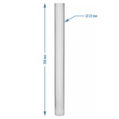 Μετρητικός κύλινδρος από πλαστικό για μετρήσεις με μετρητές υγρών, 25 cm - 3