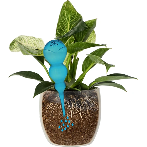 Μπάλα ποτίσματος τριπλή (τριών θαλάμων), διάφανη, μπλε, 600 ml - 3