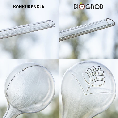 Μπάλες ποτίσματος για φυτά, διαφανείς, 400 ml, 2 τεμ. - 14