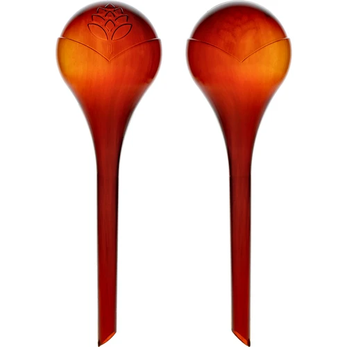 Μπάλες ποτίσματος για φυτά, κεχριμπαρένιες διάφανες, 400 ml, 2 τεμ.