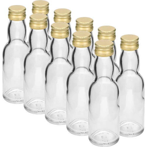 Μπουκάλι «Maluch» με χρυσό βιδωτό καπάκι, 40 ml, 10 τεμ.