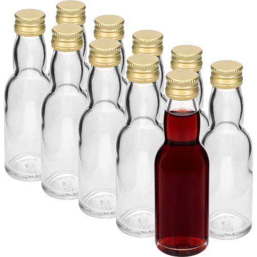 Μπουκάλι «Maluch» με χρυσό βιδωτό καπάκι, 40 ml, 10 τεμ. - 2