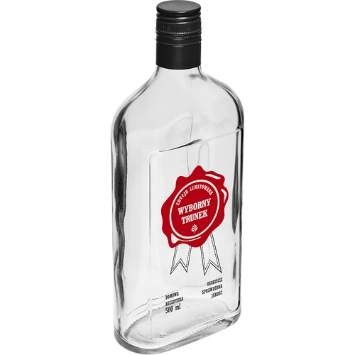 Μπουκάλι 500 ml με βιδωτό καπάκι, εκτύπωση «Wyborny Trunek», 1 τεμ. - 2