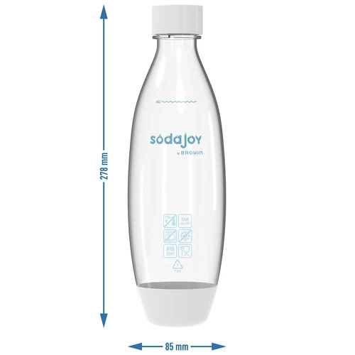 Μπουκάλι 1L για συσκευή ανθράκωσης με βιδωτό καπάκι - 6