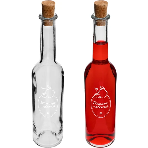 Μπουκάλι 350 ml με φελλό, εκτύπωση «Σπιτικό Λικέρ»