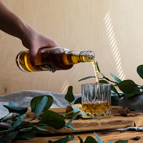 Μπουκάλι 500 ml με βιδωτό πώμα και δίχρωμη εκτύπωση Whisky - 4 τεμ. - 10