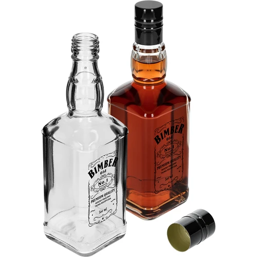 Φιάλη Daniels 500 ml με βιδωτό καπάκι, εκτύπωση «Bimber OLD», 1 τεμ. - 4