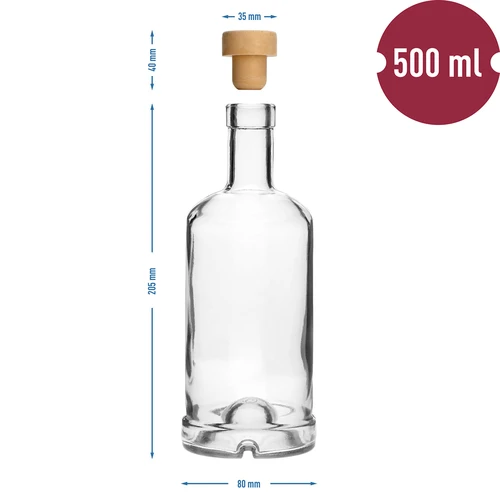 Μπουκάλι Gabinetowa 500 ml με φελλό - 6