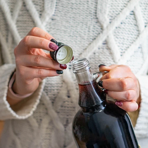 Μπουκάλι Gallone 1L με πλεκτό περίβλημα, με βιδωτό καπάκι - 7