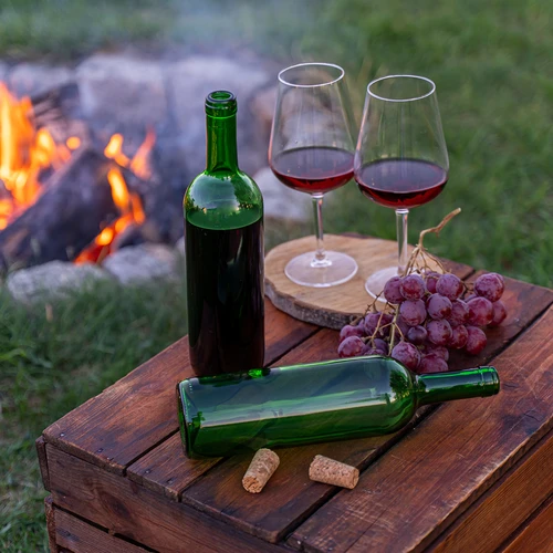 Μπουκάλι για κρασί 0,75 L πράσινο - συσκευασία 8 τεμ. - 7